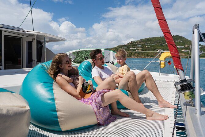 Be Happy - Private Catamaran Cruise in Sint Maarten - Half Day - Mullet Bay for two hours: the local favorite with beach-bar energy