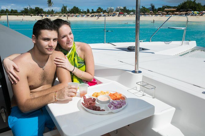 Nude Naturist Catamaran Boat Luxury Charter in St Maarten - What’s actually included: lunch, open bar, and onboard extras