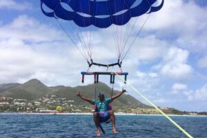 Parasailing Orient Bay Beach Sint Maarten - What actually happens during the parasail flight (15 minutes, 300 feet, big views)