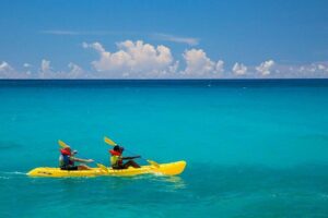 St Maarten Kayak and Snorkel Adventure in Simpson Bay - 45 Minutes Snorkeling Live Coral: Fish IDs, Rocky Caverns, and Calm Coaching