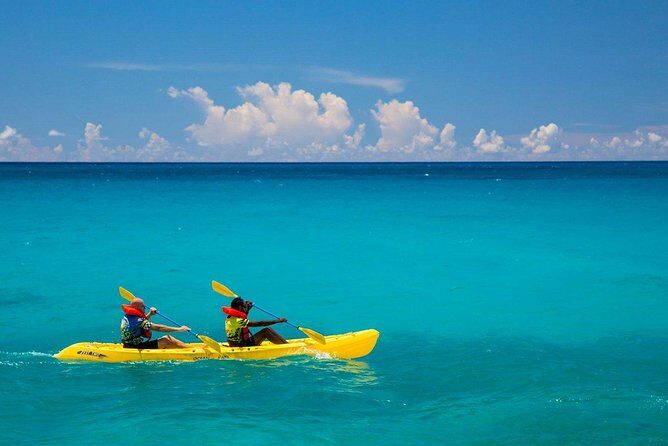 St Maarten Kayak and Snorkel Adventure in Simpson Bay - 45 Minutes Snorkeling Live Coral: Fish IDs, Rocky Caverns, and Calm Coaching