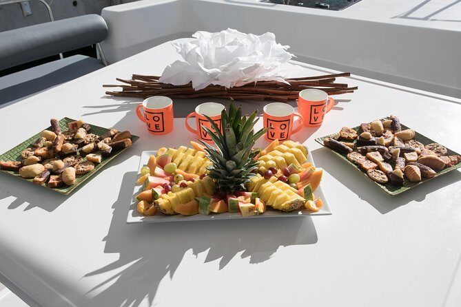 St Maarten Luxury Catamaran Full-Day Group Charter - A 15-person luxury charter that actually feels calm